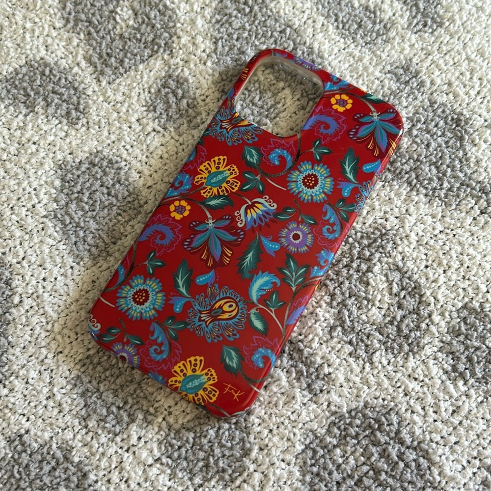 Casely x FRIDA red floral case iPhone 13